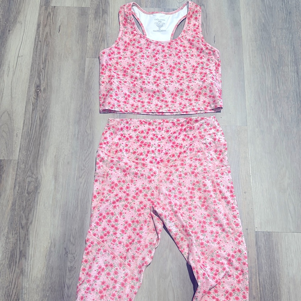 Floral workout set